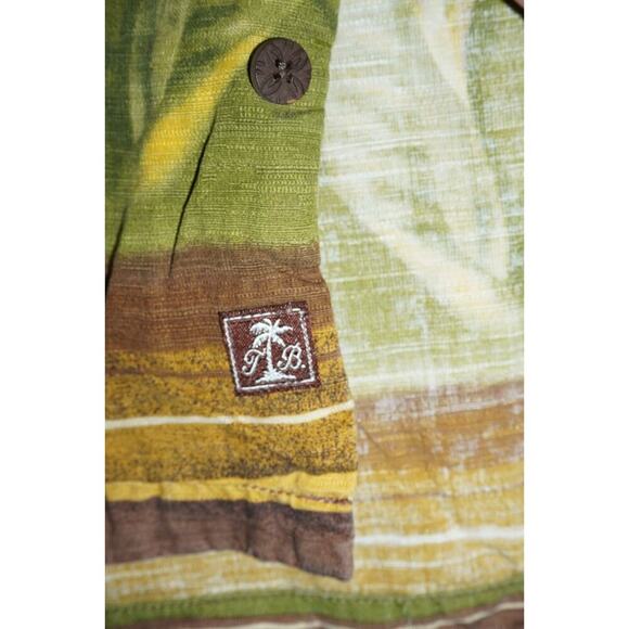 Tommy Bahama Men’s Button-Up Shirt Size XL – Tropical Stripe Print – Bird of Par - Picture 8 of 10